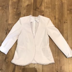 Bar III white blazer small